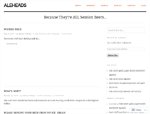 Tablet Screenshot of aleheads.com